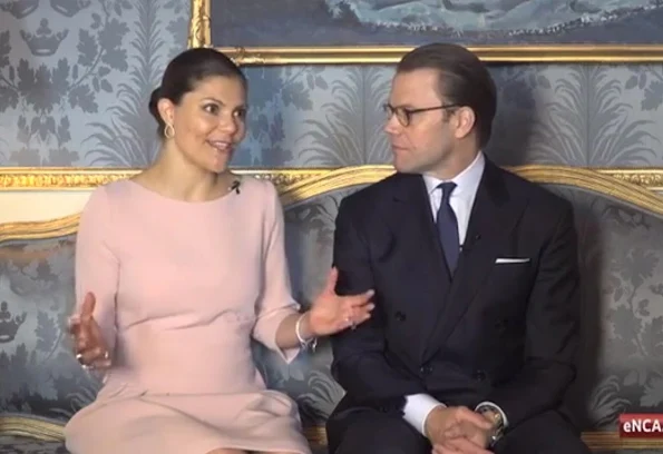 Crown Princess Victoria of Sweden and Princess Daniel of Sweden at the Royal palace in Stockholm