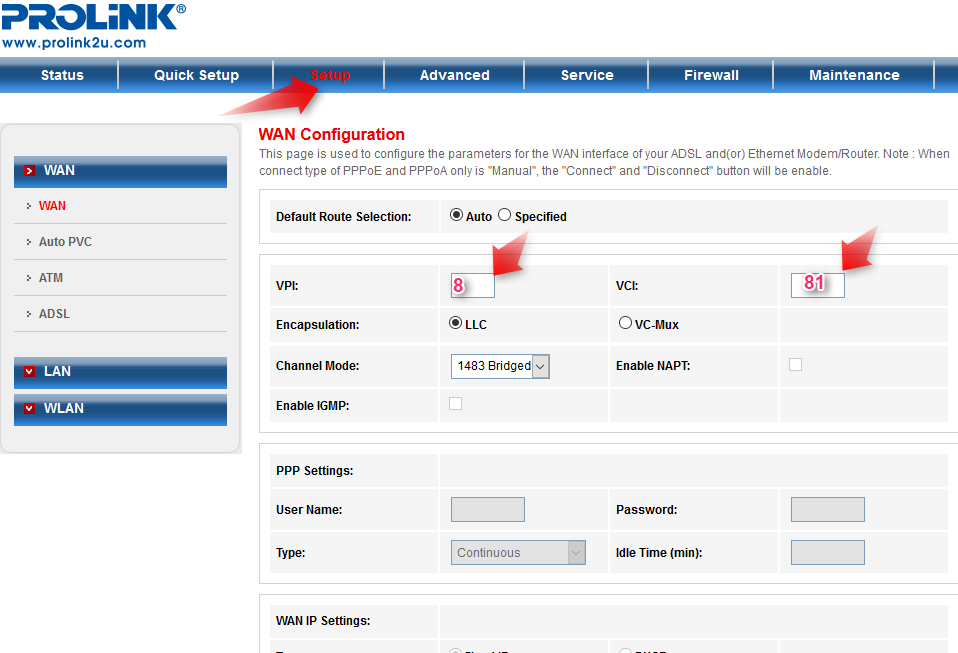 HOW TO SETTING & CONFIGURATION PROLINK WIRELESS ROUTER ADSL NTC IT