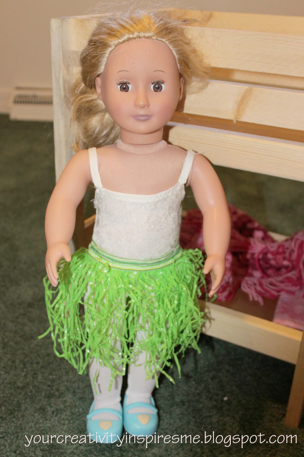 Your Creativity Inspires Me Doll Hula Skirt