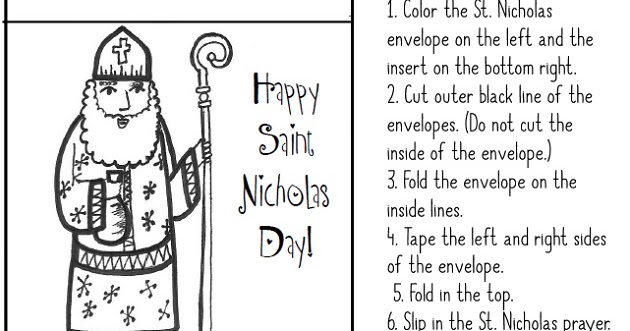 St Nicholas Coloring Page
