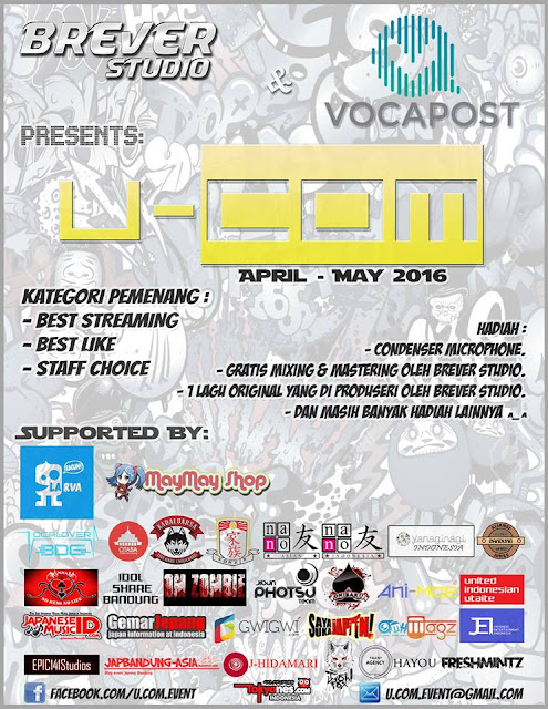 Event Lomba Cover Sing Breaver dan Vocapost Competition U-Com Utau Jepang Terbaru Di Kota Bandung Tenshi No Matsuri japbandung-asia.blogspot.com