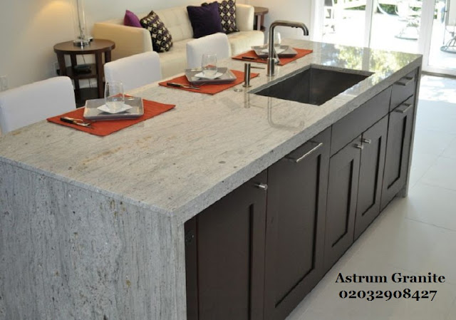 ambar white granite kitchen worktop london