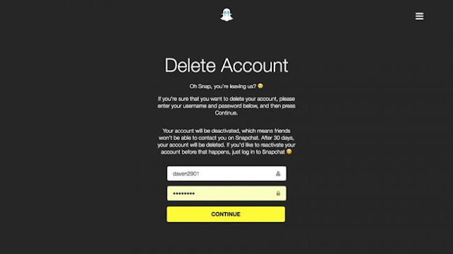 Snapchat Hesabı Nasıl Silinir? Snapchat Hesabı Nasıl Silinir?