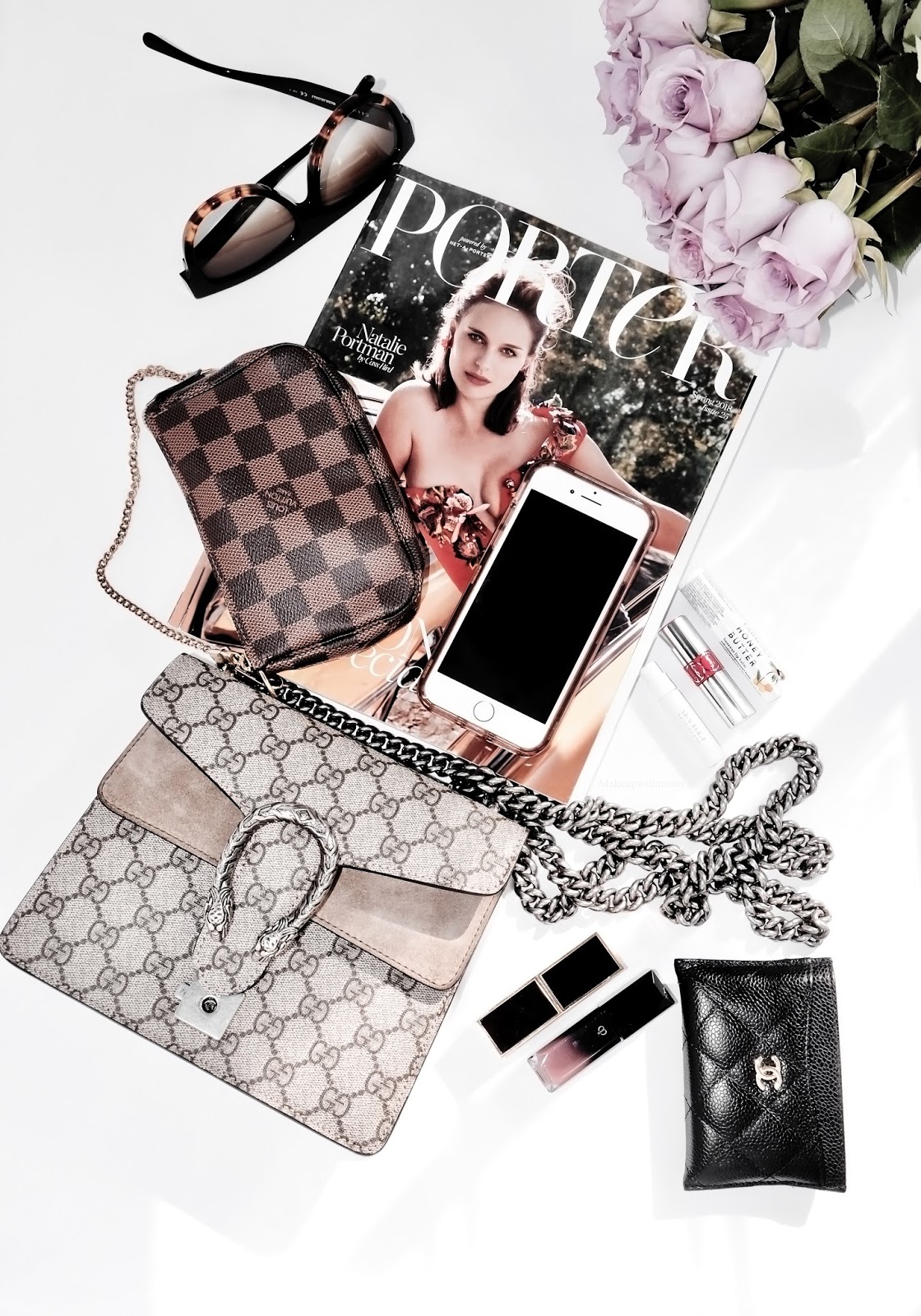What&#39;s In My Bag | Gucci Dionysus GG Supreme Mini Bag | Makeupwithmona