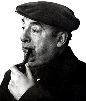 Pablo Neruda Foto de Pablo Neruda con boina