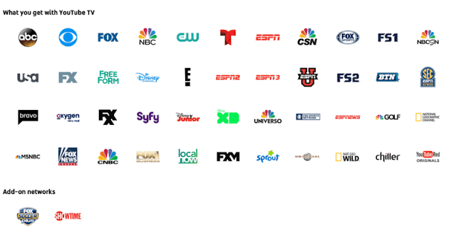 شركة اليوتيوب تطلق خدمة تلفزيون يوتيوب الجديده YouTube TV شركة اليوتيوب تطلق خدمة تلفزيون يوتيوب الجديده YouTube TV