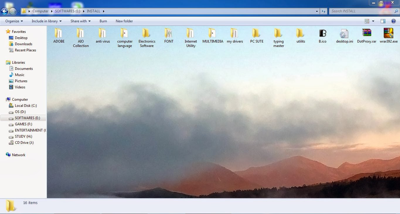 Change background of folder in windows 7