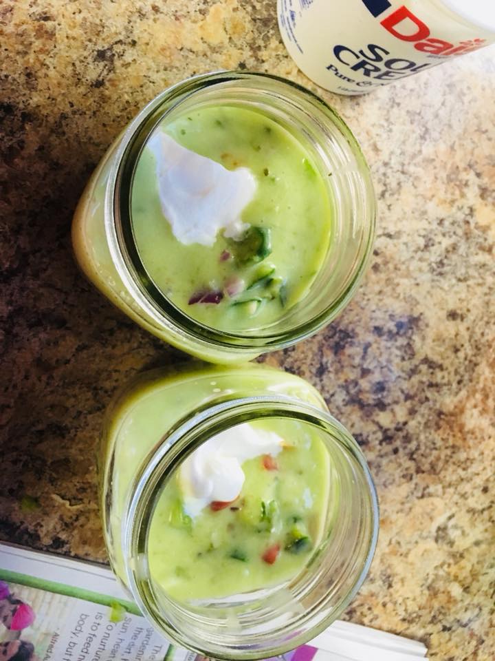 CREAMY AVOZPACHO SOUP A keto vitamix chilled soup recipe
