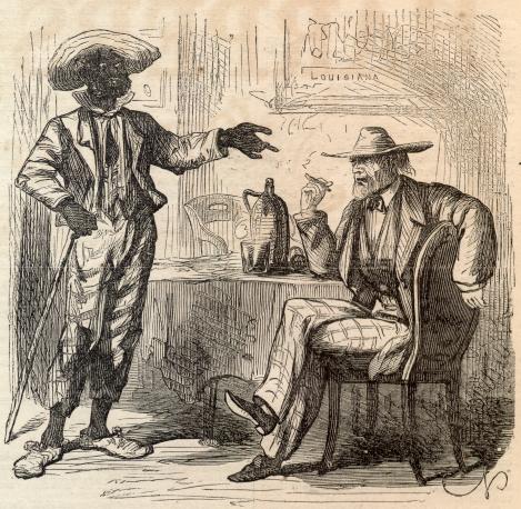 US Slave: Harper's Weekly Slave Cartoon, ca. 1863