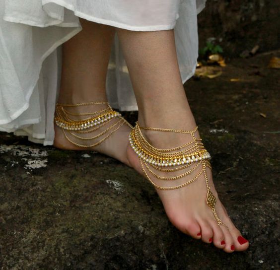 10 Anklet designs to choose for your Wedding Bling Sparkle