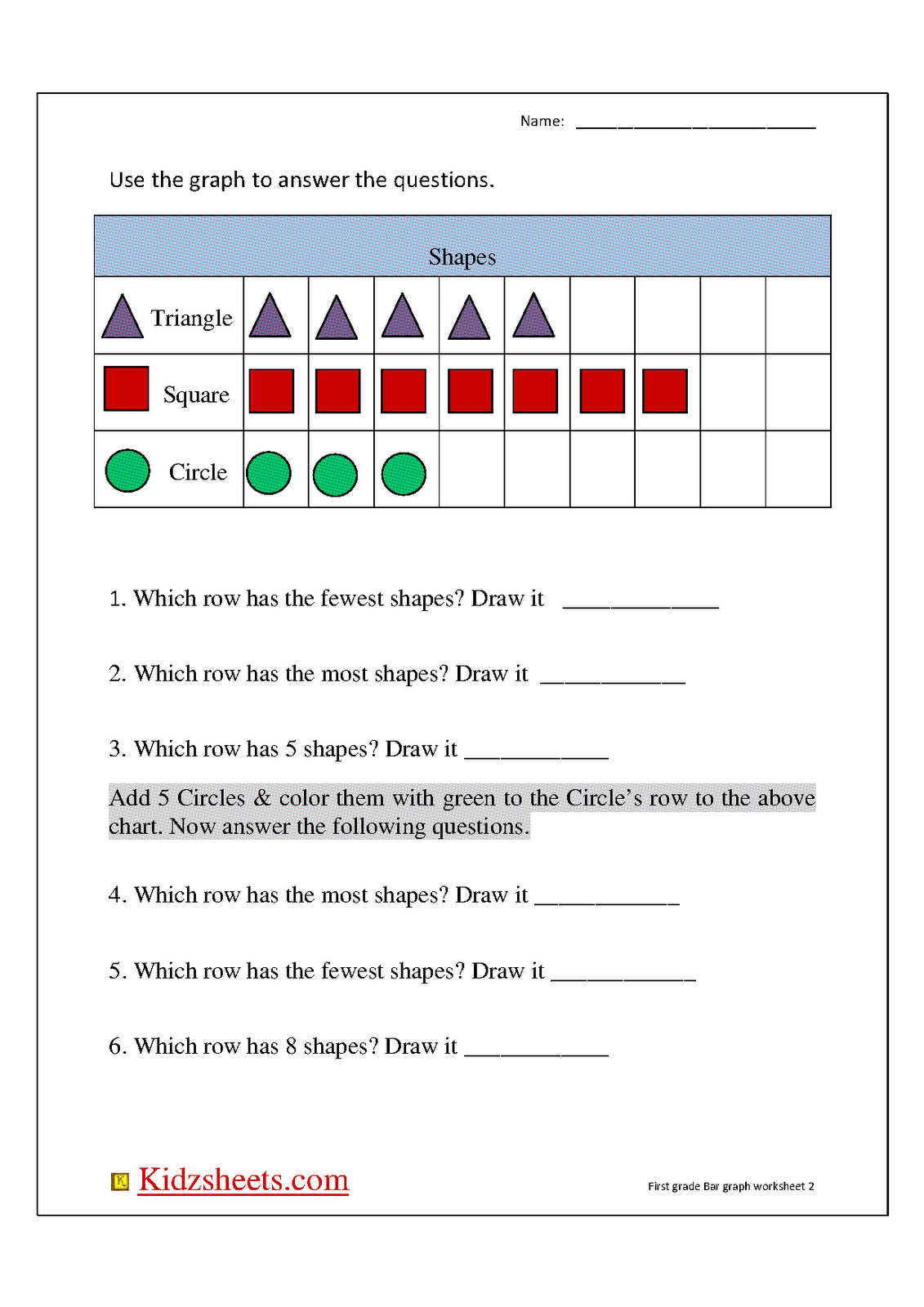 kidz-worksheets-first-grade-bar-graph2