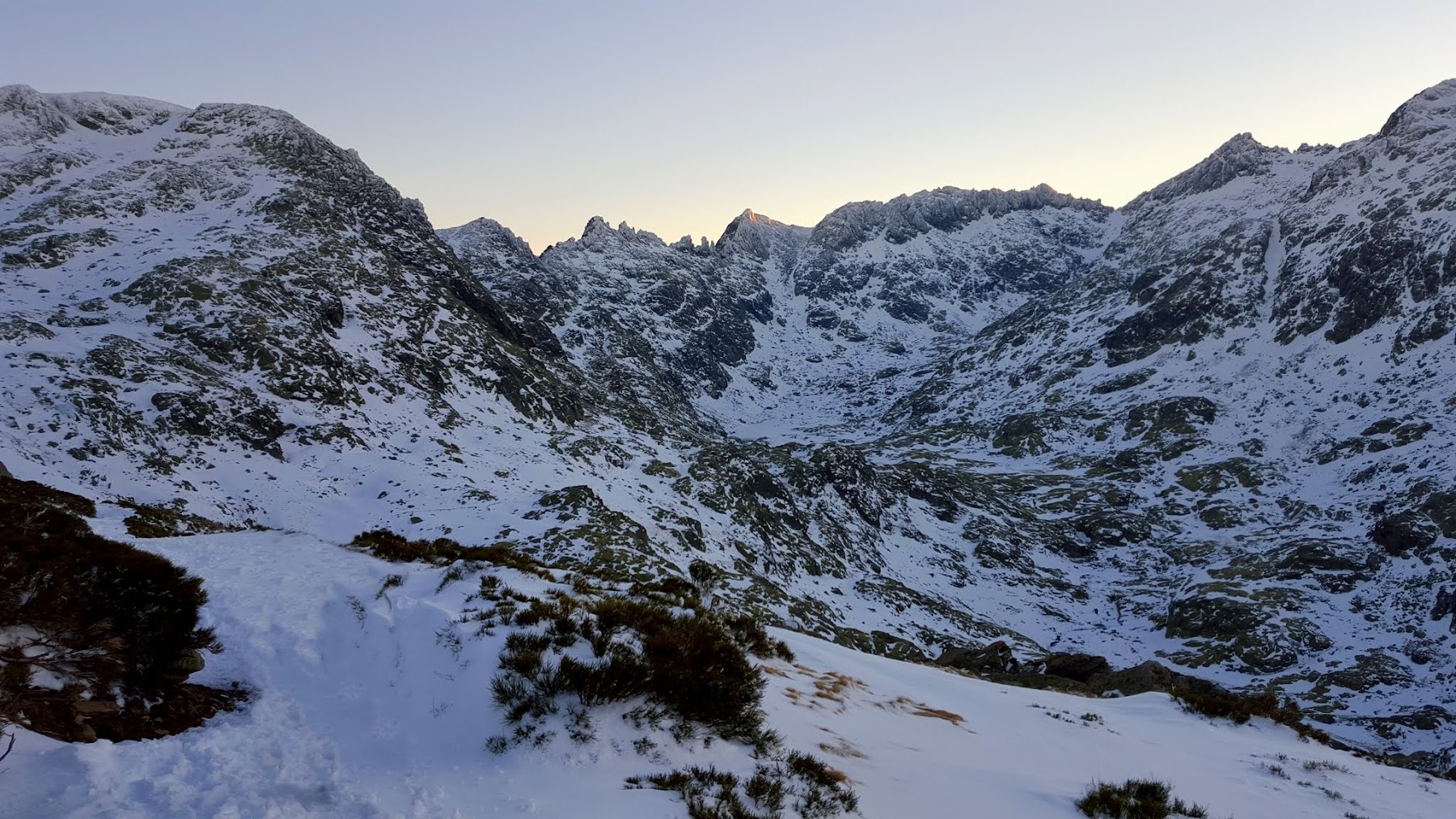 Circo de Gredos, montaña invernal