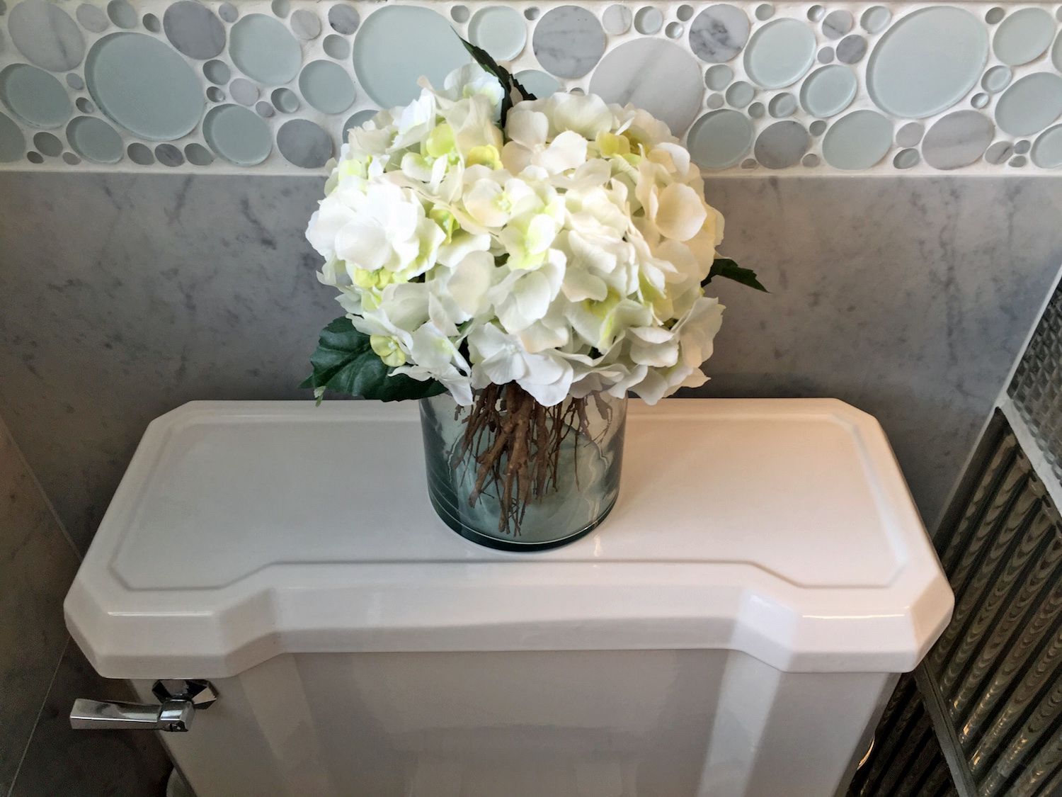 Flowers in the Bathroom