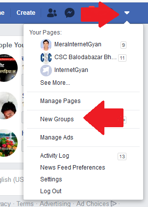 how to create facebook page