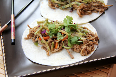 Snappy Gourmet: General Tso's Slow Cooker Pork Tacos & Orange Broccoli Slaw