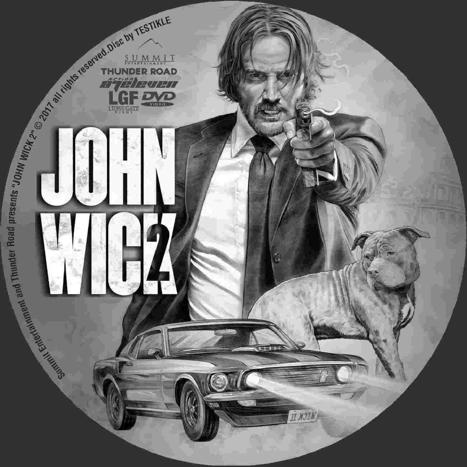 Base Um Gtba John Wick Chapter 2 2017 R1 Cover And Label Dvd Movie