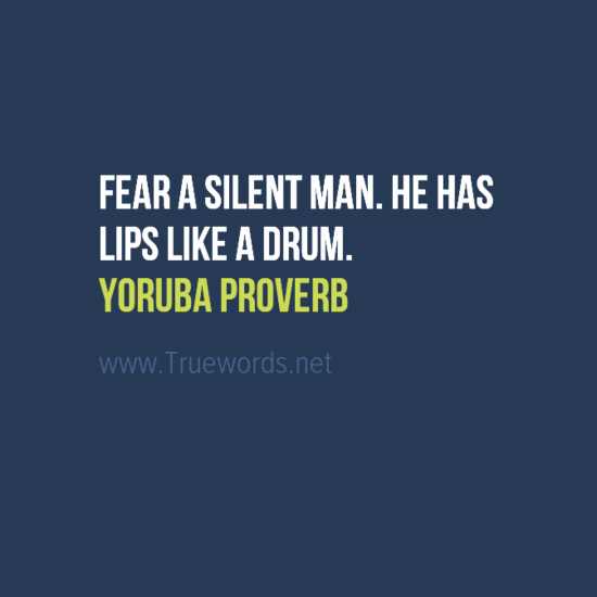Ancient Yoruba sayings