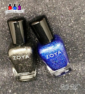 Collection, Zoya Winter 2012 Ornate Collection, Ombré Nails, Blue, Black, scattered holo effect, Dream, Storm, Alê M., Zoya
