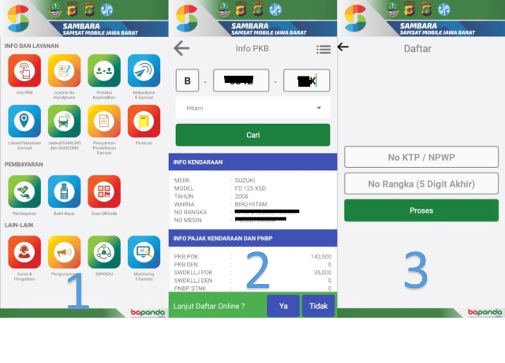 Cara Bayar Pajak Lewat Sambara Cara Bayar Pajak Kendaraan Di Aplikasi