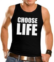 80s Wham "Choose Life" Vest Top for Men
