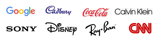 Logos with typography