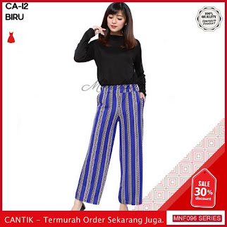 MNF096C108 Celana Ca Wanita 12 Salur Kulot Celana 2019 BMGShop