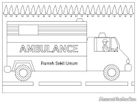 Gambar Mewarnai Mobil Ambulance Peralatan Dokter Rebanas Ambulan