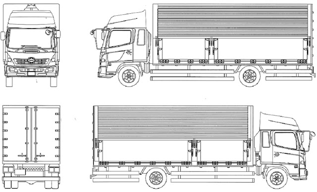 Gambar Skema Truk Hino-ranger