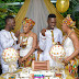 twins marrying twins in Ghana in their traditional wear, beautiful isn't it?