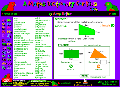 Math dictionary homework help for families
