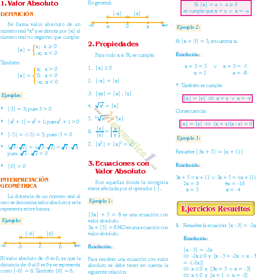 ECUACIÓN CON VALOR ABSOLUTO PROBLEMAS RESUELTOS DE SECUNDARIA Y PRE