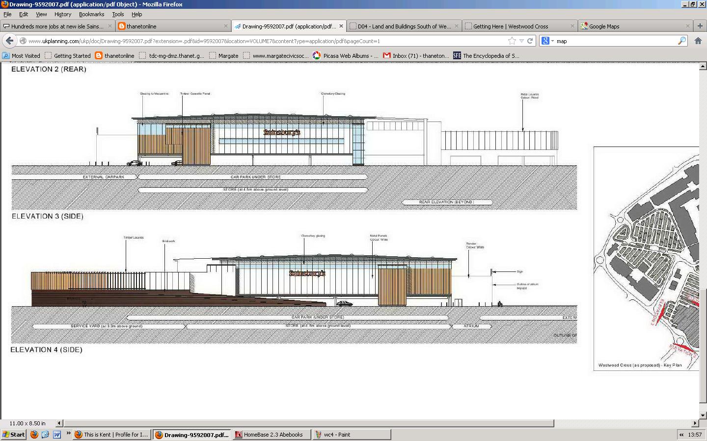 The New Sainsburys at Westwood Cross and possibly