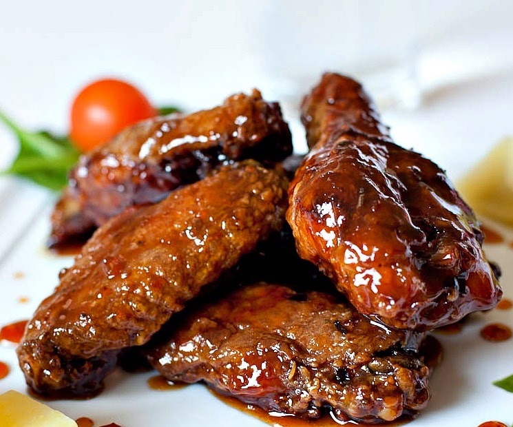 Baked OrangeGlazed Chicken Wings The Best Recipes