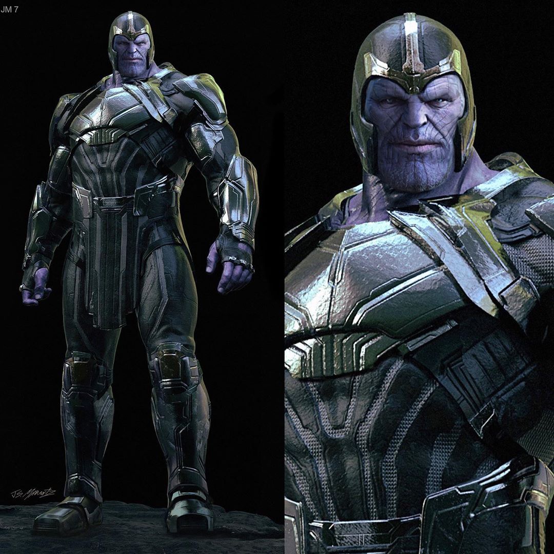 Nova arte conceitual mostra Thanos mais jovem e totalmente diferente