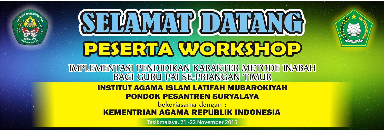 Kumpulan Contoh Gambar Spanduk Seminar Pelatihan desain spanduk keren