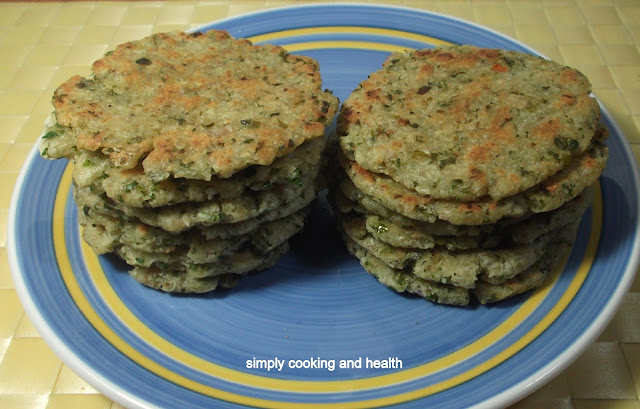 Simply Cooking and Health: Rice flour flat bread with kale.