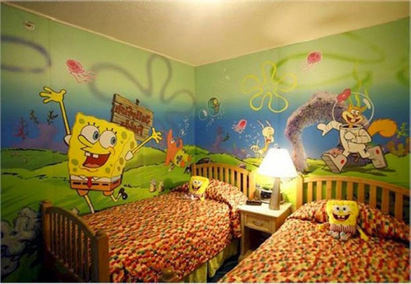 Kamar Tidur Anak Spongebob - Interior Minimalis