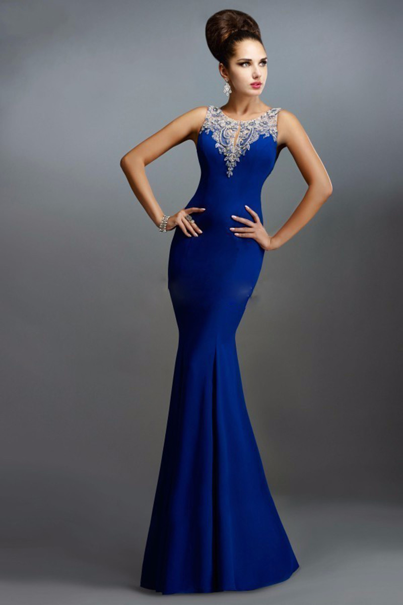 Classical Royal Blue Evening Dress - Time to Shine
