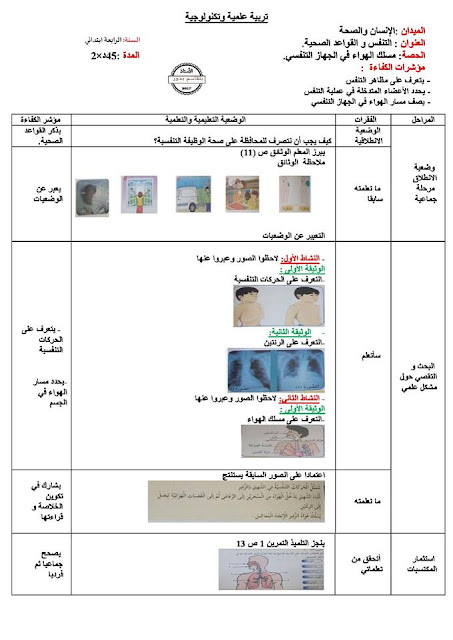 مذكرات التربية العلمية والتكنولوجية للسنة الرابعة إبتدائي الجيل الثاني مذكرات التربية العلمية والتكنولوجية للسنة الرابعة إبتدائي الجيل الثاني