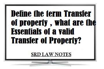 property transfer valid essentials definition
