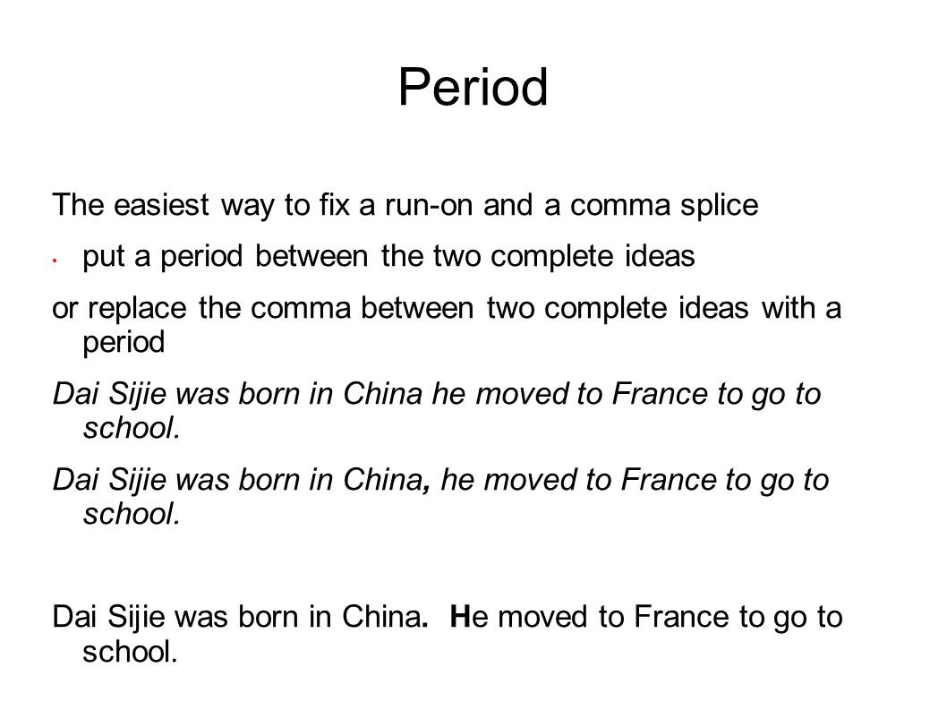 English and ESOL Lab Workshops: Fixing Fragments, Run-Ons, and Comma