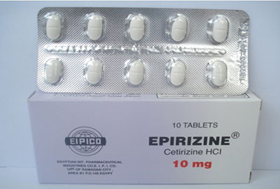 سعر ودواعى إستعمال دواء إبيريزين Epirizine أقراص مضاد للحساسية