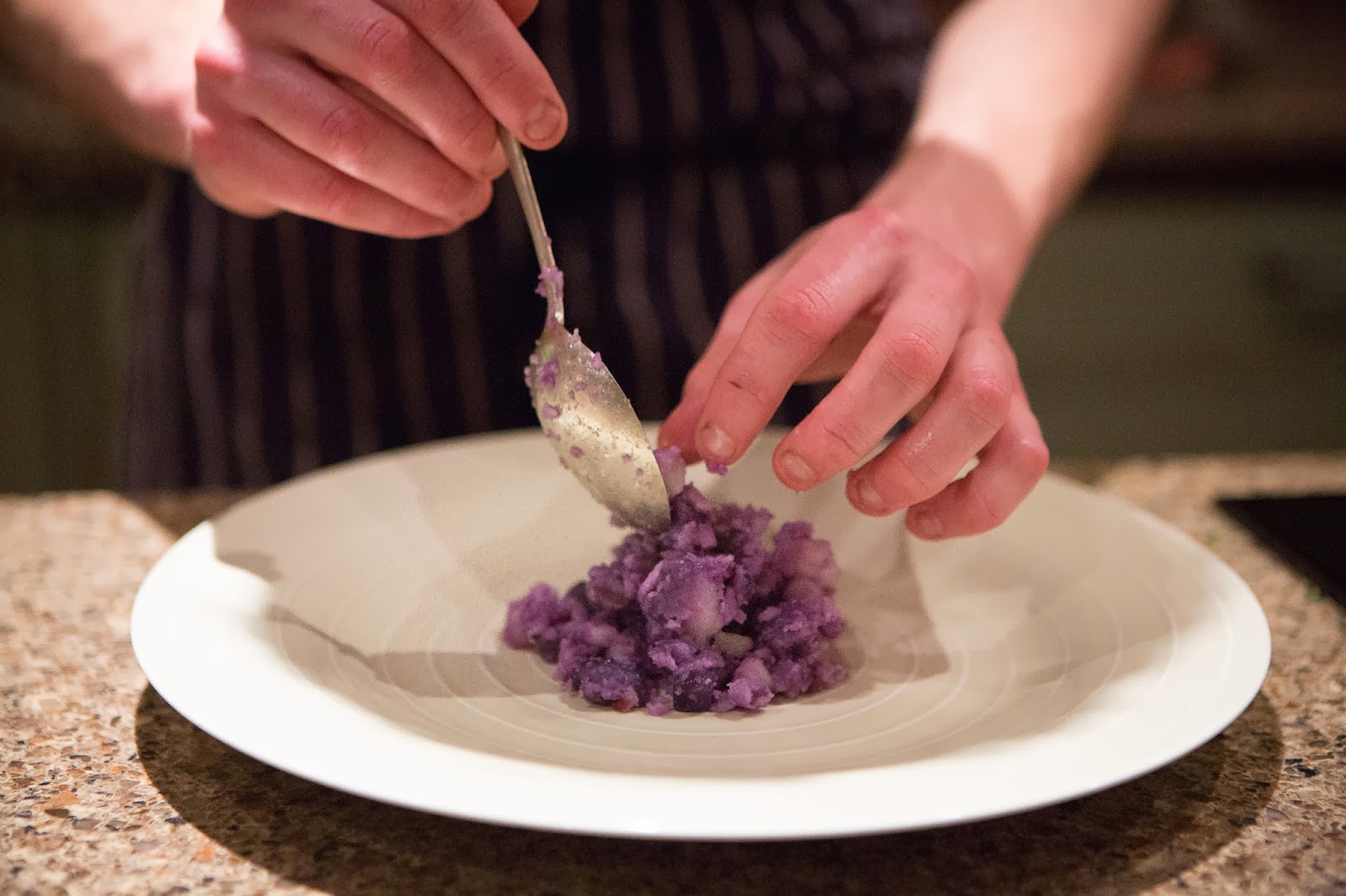 The Pot Kiln Anywhere Blog Mike's Crisp Sea Bass, Crushed Violet