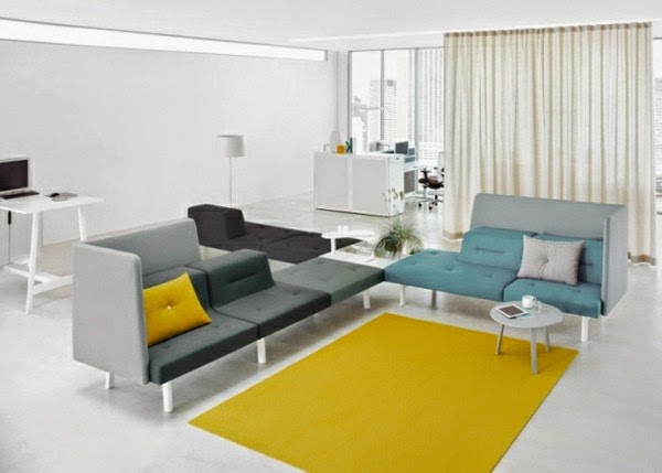 Yellow carpet in the home