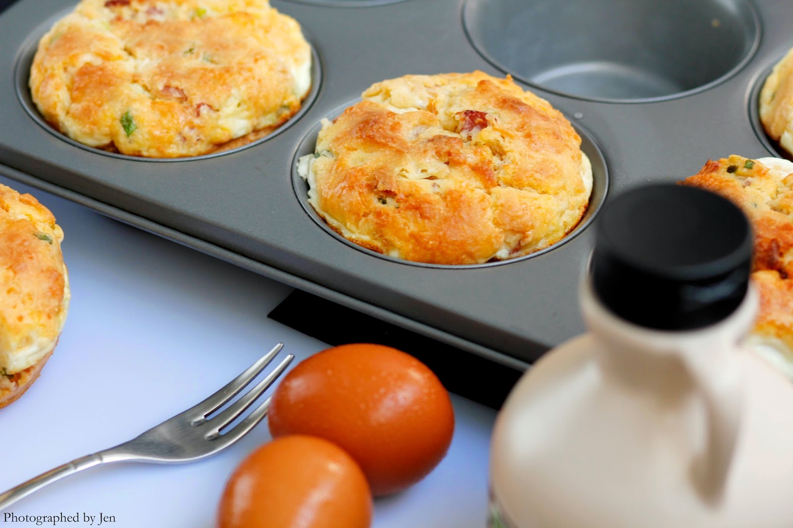 In Cookie Haven Maple Glazed Bacon and Egg Muffins