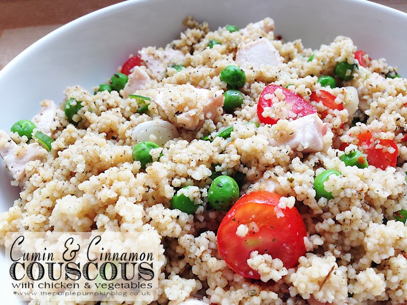 Cumin & Cinnamon Couscous with Chicken & Vegetables #SlimmingWorld