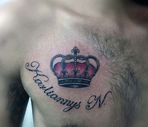 man chest crown tattoo erkek göğüs taç dövmesi man chest crown tattoo erkek göğüs taç dövmesi
