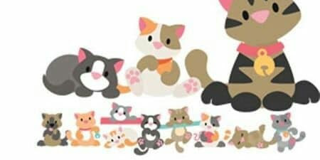 Gatos para Decoração em Feltro DIY Com Molde Grátis para Imprimir