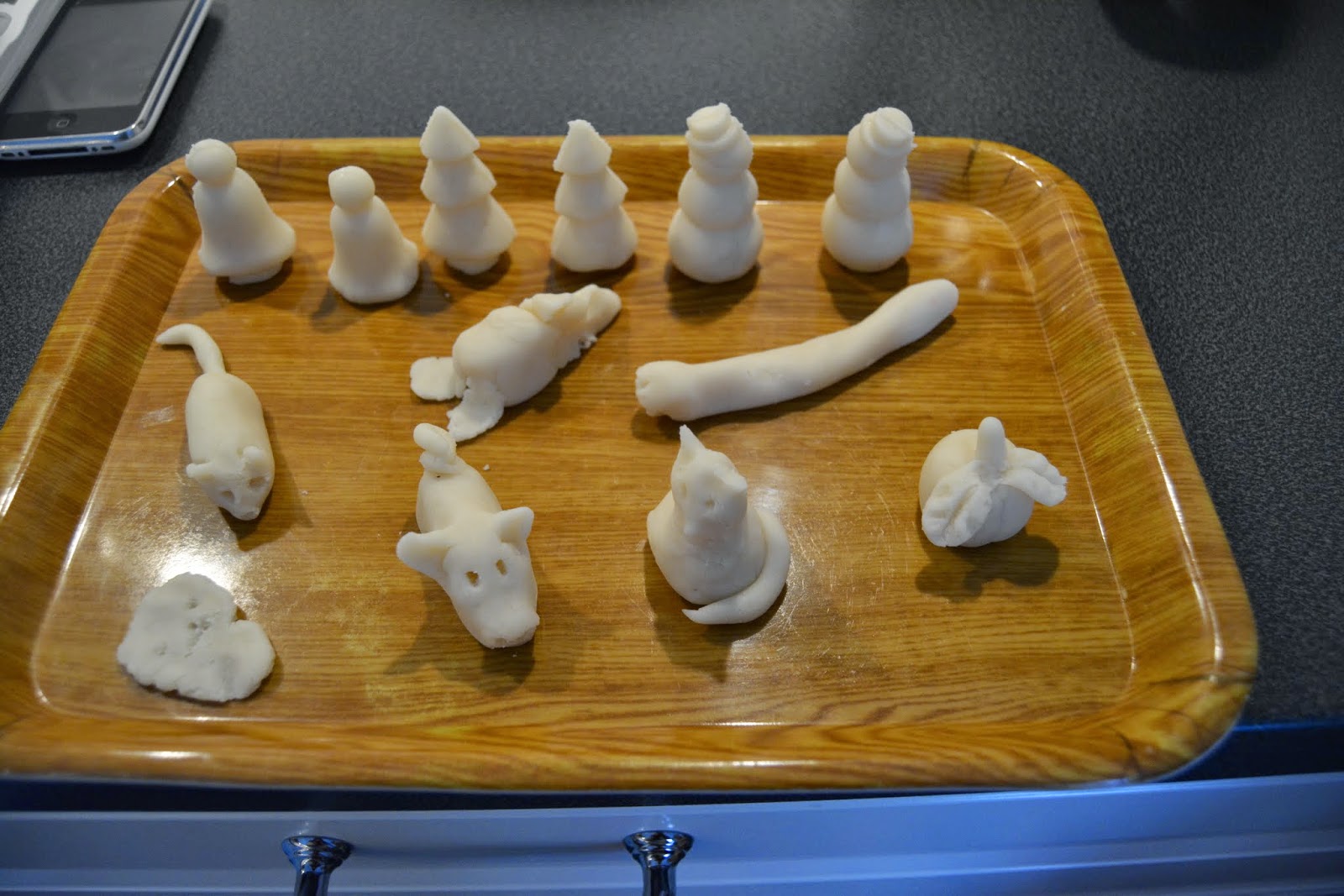 Jul i fjällen julblogg från Åre Marsipanfigurer!