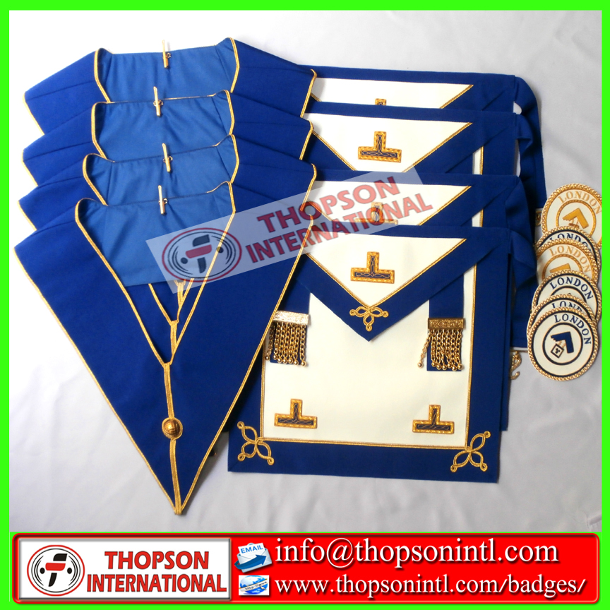 Thopson International Masonic regalia Master Mason white cotton gloves